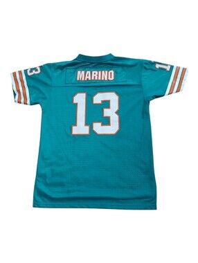 Reebok Miami Dolphins Dan Marino 1984 Throwback Jersey Mens XL Teal 13